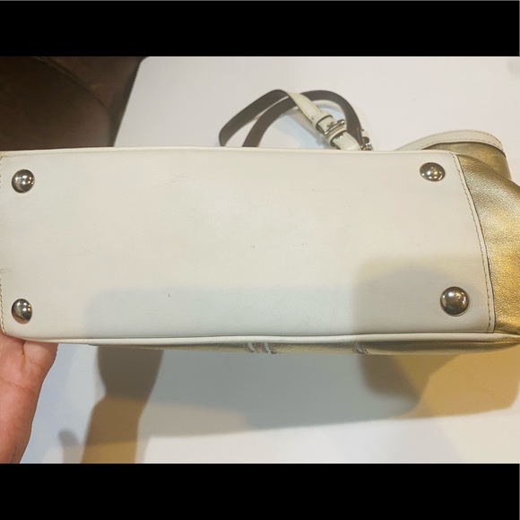 Coach Signature Metallic Gold Shoulder Bag “Holiday Sale Alert 🚨 “ - Picture 11 of 12